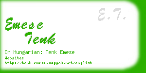 emese tenk business card